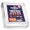 Tarpco Safety Heavy Duty Tarp, 24 ft L x 0.5 mm H x 24 ft W, 10 Mil, White, Polyethylene TS-154-24X24 - alternate 1